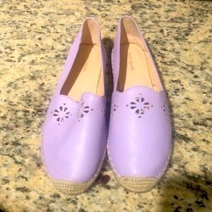 Kate Spade purple espadrilles